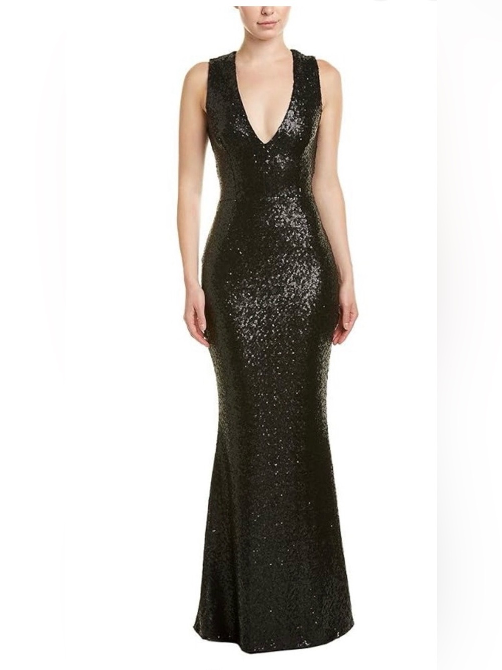 Dress the Population Karina Plunge Mermaid Gown